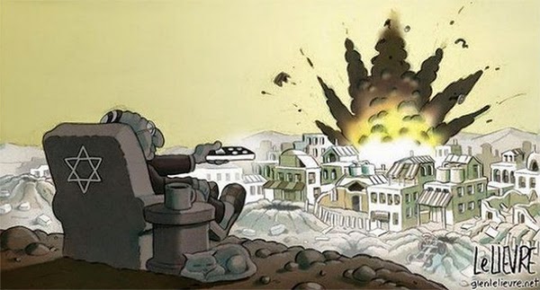 Jewish remote control bombing of Gaza