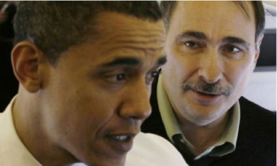 David Axelrod with Obama