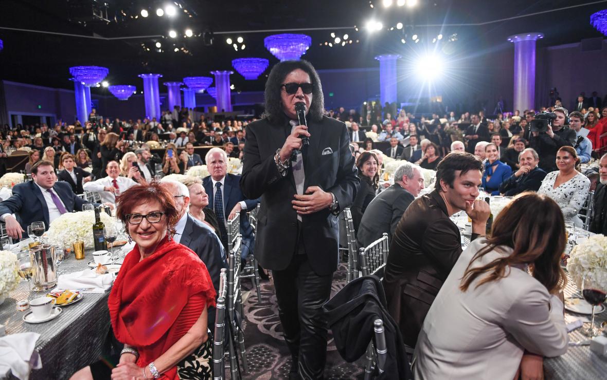 Gene Simmons of KISS at the FIDF-Friends of the IDF-fundraiser in 2017.