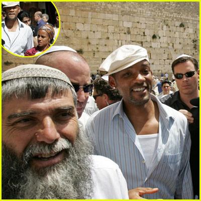 Will Smith visits the Western Wall in Jerusalem