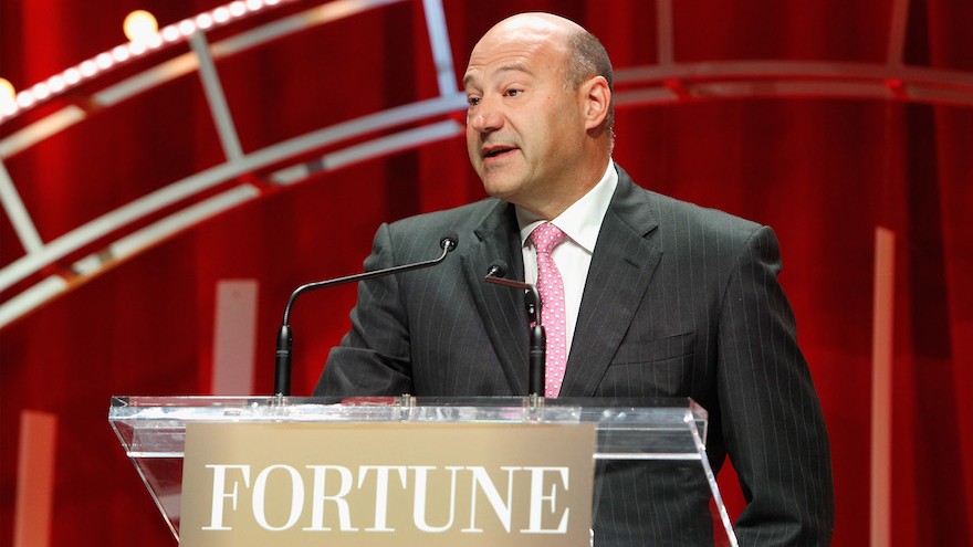 President and COO of Goldman Sachs Gary Cohn speaks onstage during Fortune's Most Powerful Women Summit at the Mandarin Oriental Hotel on October 13, 2015 in Washington, DC. (Paul Morigi/Getty Images for Fortune/Time Inc via JTA)