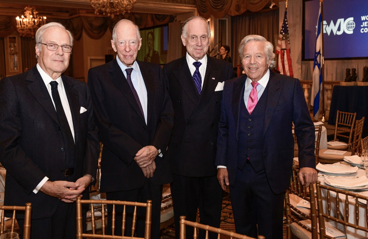 David de Rothschild, Jacob Rothschild, Ron Lauder, Robert Kraft