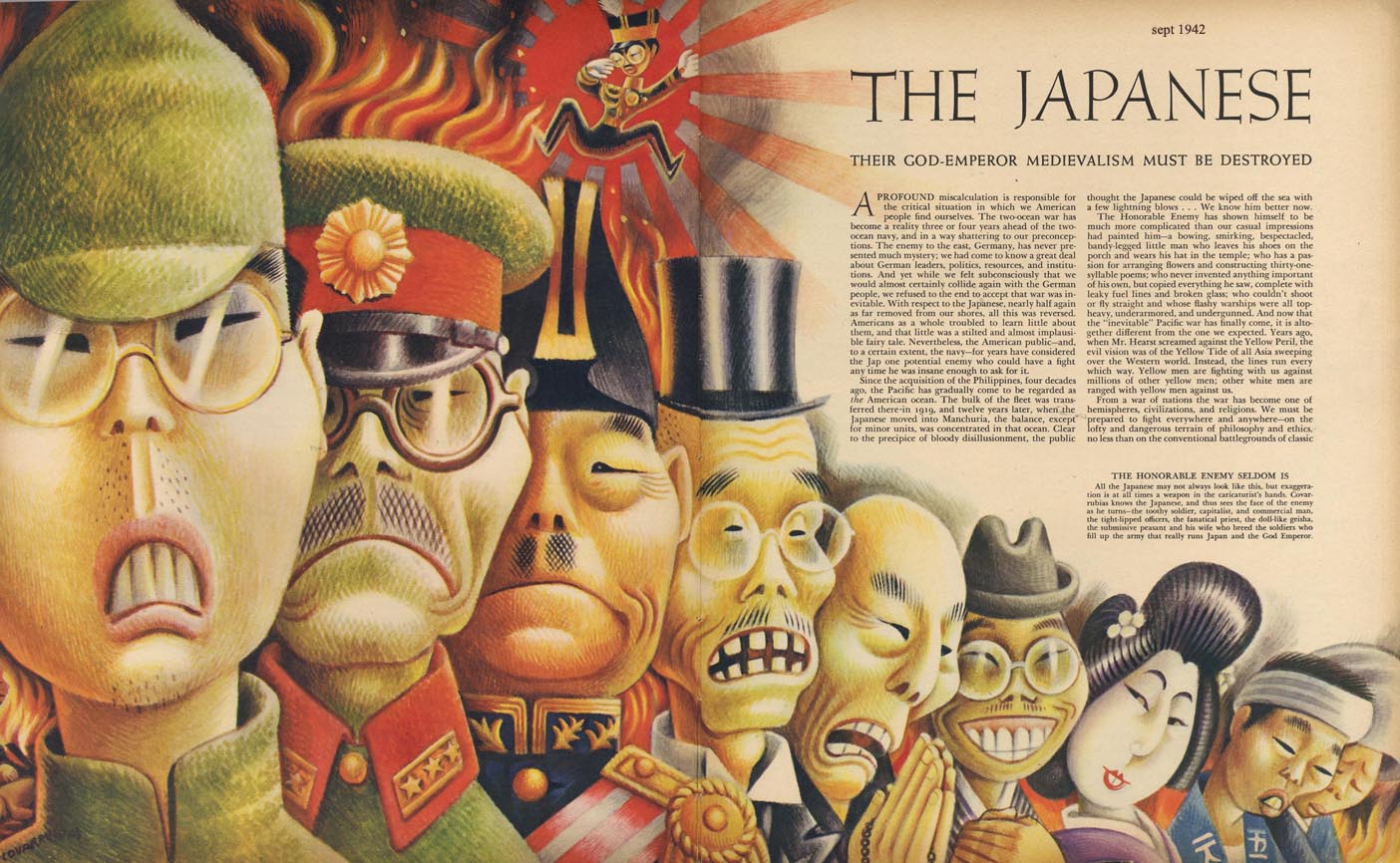 Page from anti-Japanese Fortune magazine, 1942.