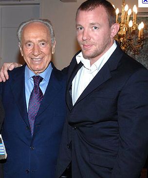 Guy Ritchie with President Shimon Peres.