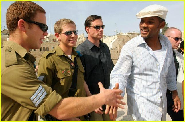 Will Smith visits with Israeli soldiers in Jerusalem